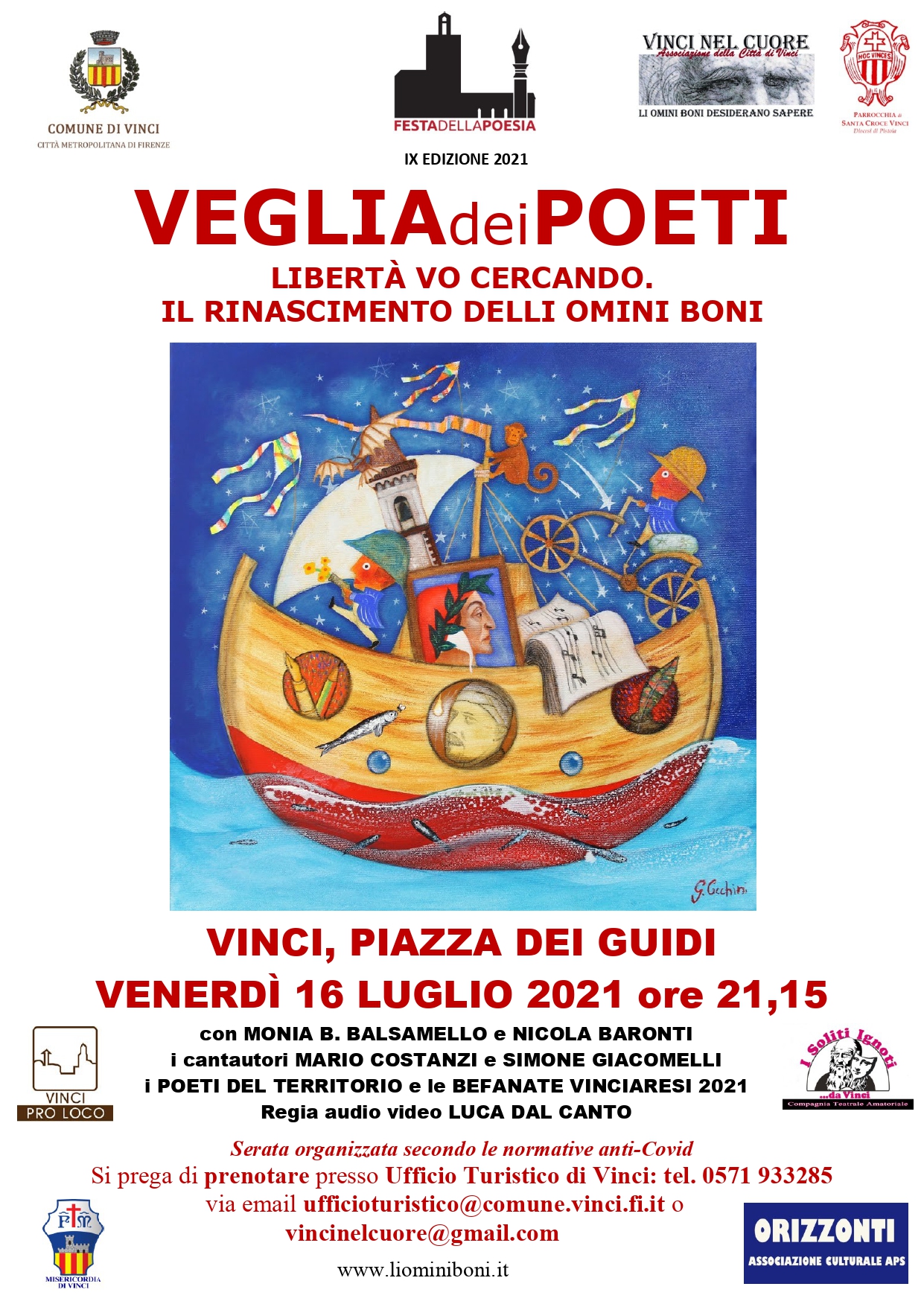 La Veglia dei Poeti  2021- VINCI